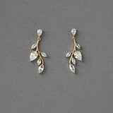 Vine CZ Bridal Earrings - Earrings - Cassandra Lynne