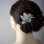 Vintage Bridal hair Clip with Pearls - Hair Clips - Cassandra Lynne