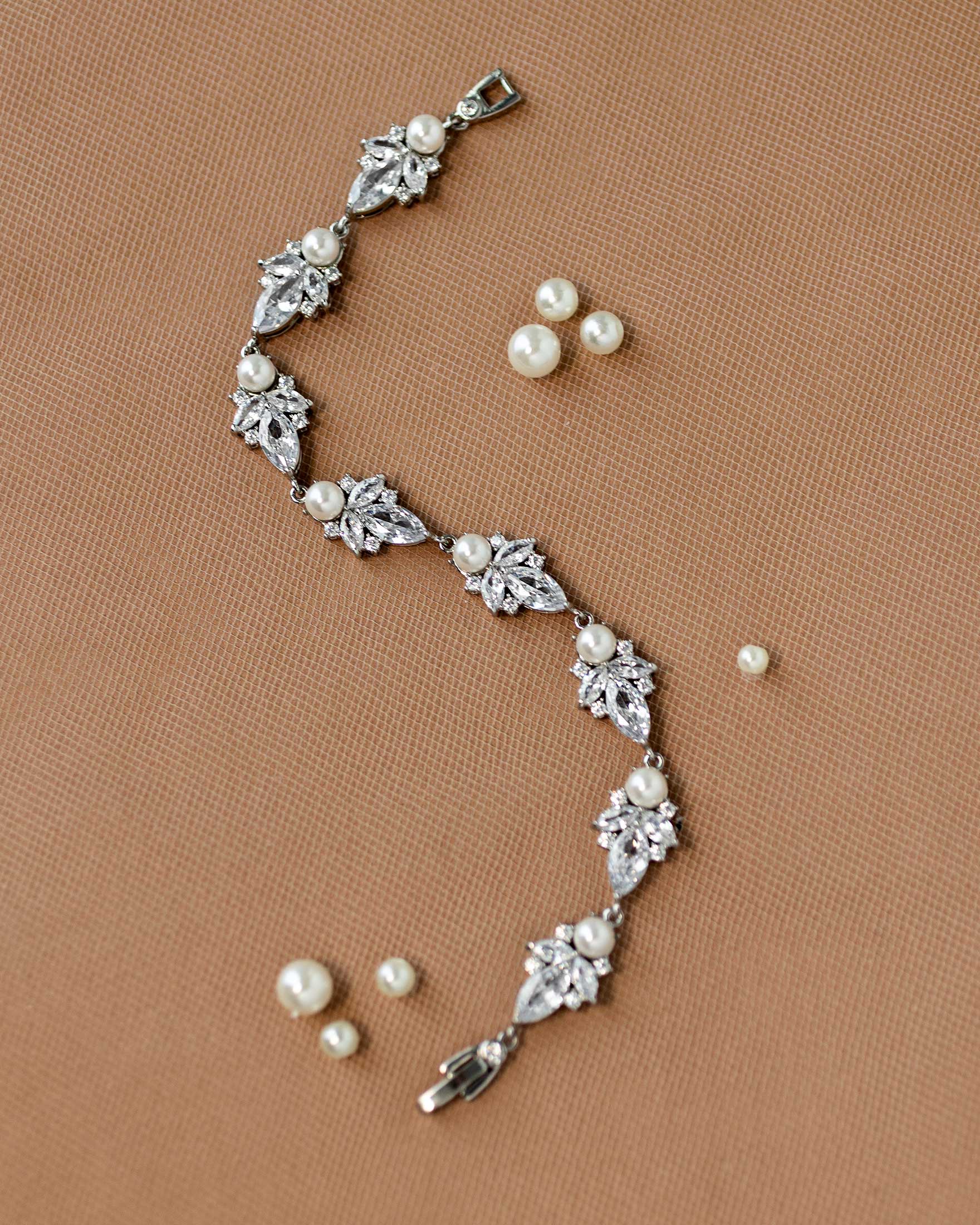 Vintage Styled Pearl Bridal Bracelet - Cassandra Lynne