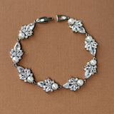 Vintage Styled Pearl Bridal Bracelet - Cassandra Lynne