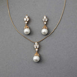 Vintage Inspired Pearl Pendant Necklace Set - Pendant - Cassandra Lynne