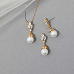 Vintage Inspired Pearl Pendant Necklace Set - Pendant - Cassandra Lynne