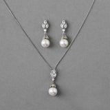 Vintage Inspired Pearl Pendant Necklace Set - Pendant - Cassandra Lynne