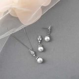 Vintage Inspired Pearl Pendant Necklace Set - Pendant - Cassandra Lynne