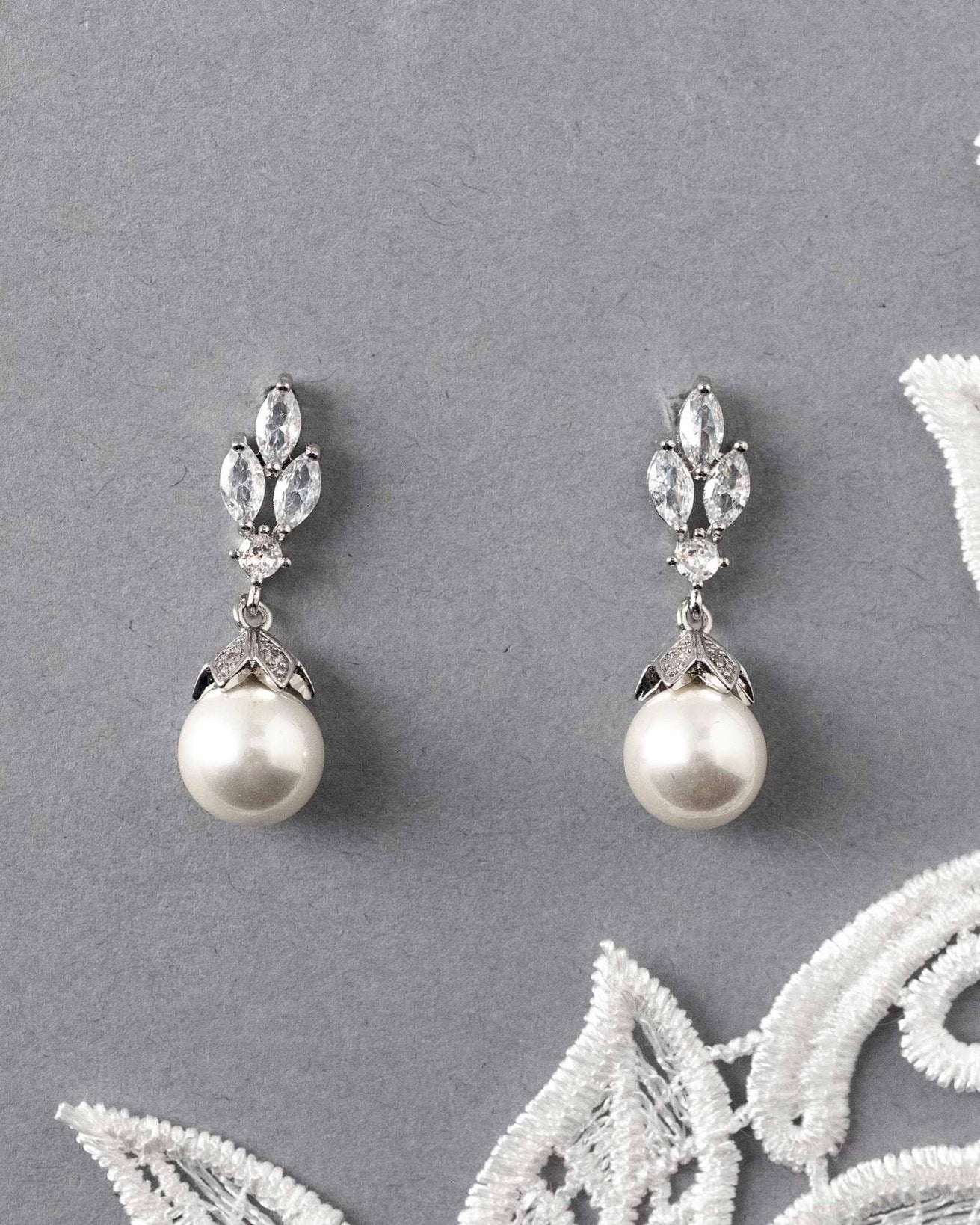 Vintage Inspired Pearl Pendant Necklace Set - Pendant - Cassandra Lynne