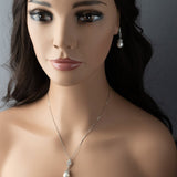 Vintage Inspired Pearl Pendant Necklace Set - Pendant - Cassandra Lynne