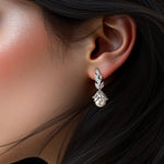 Vintage Style Pearl Drop CZ Bridal Earrings - earrings - Cassandra Lynne