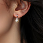 Vintage Styled Ivory Pearl Drop Earrings - Earrings - Cassandra Lynne