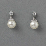 Vintage Styled Ivory Pearl Drop Earrings - Earrings - Cassandra Lynne