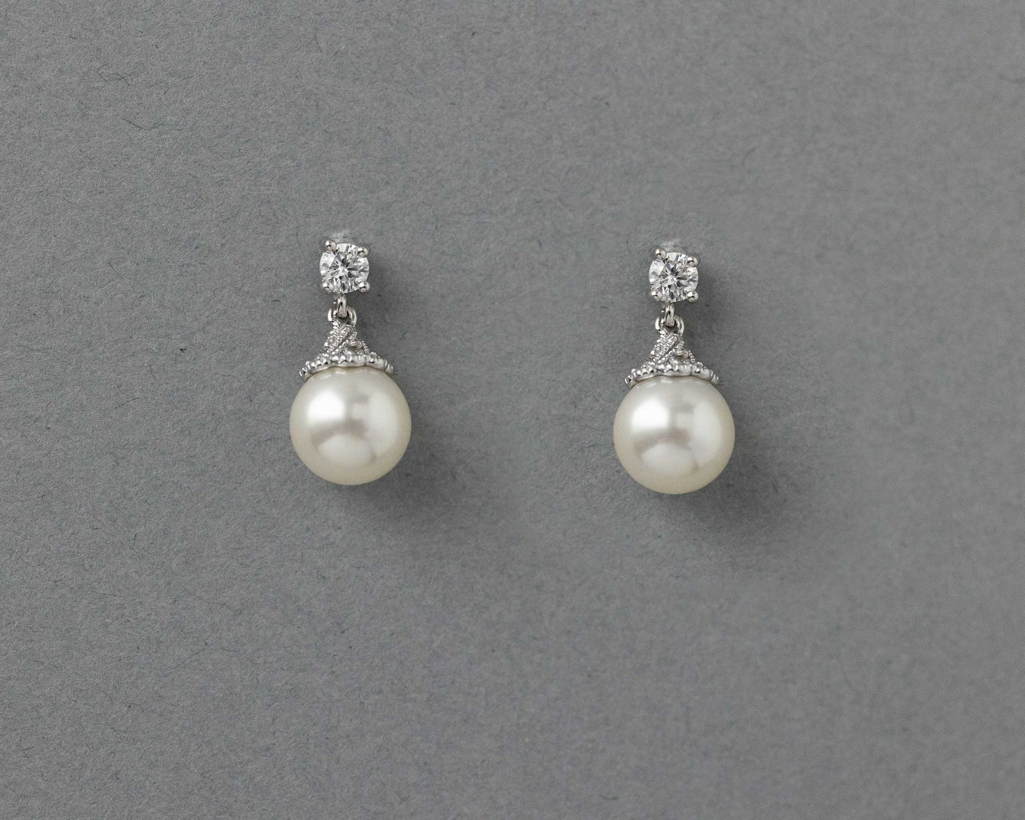 Vintage Styled Ivory Pearl Drop Earrings - Earrings - Cassandra Lynne