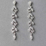 CZ Bridal Earrings With Pear and Marquise Jewels - Cassandra Lynne