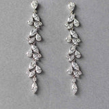 CZ Bridal Earrings With Pear and Marquise Jewels - Cassandra Lynne