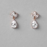 Wedding Earrings with CZ Pear Drop - Earrings - Cassandra Lynne