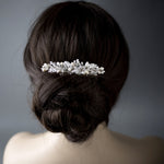 Wedding Hair Barrette with Ivory Pearls - Hair Clips - Cassandra Lynne