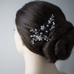 Wedding Hair Comb with Black Crystal Beads - Hair Clips - Cassandra Lynne
