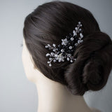 Wedding Hair Comb with Black Crystal Beads - Hair Clips - Cassandra Lynne