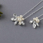 Wedding Hair Pin Set of Rhinestones and Pearls - Hair Pins - Cassandra Lynne