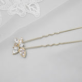 Wedding Hair Pin with Elegant Marquise Jewels - Hair Pins - Cassandra Lynne