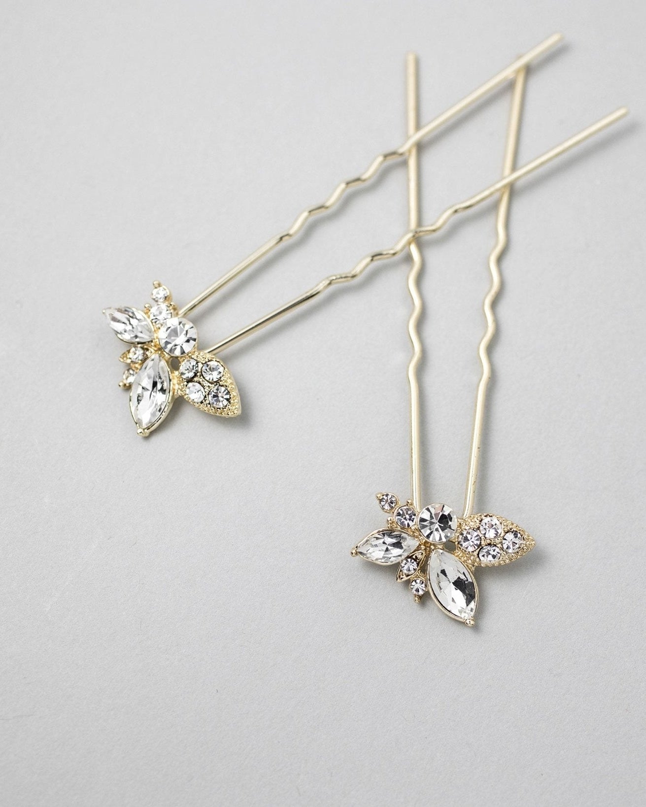 Wedding Hair Pin with Elegant Marquise Jewels - Hair Pins - Cassandra Lynne