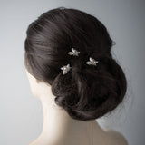 Wedding Hair Pin with Elegant Marquise Jewels - Hair Pins - Cassandra Lynne