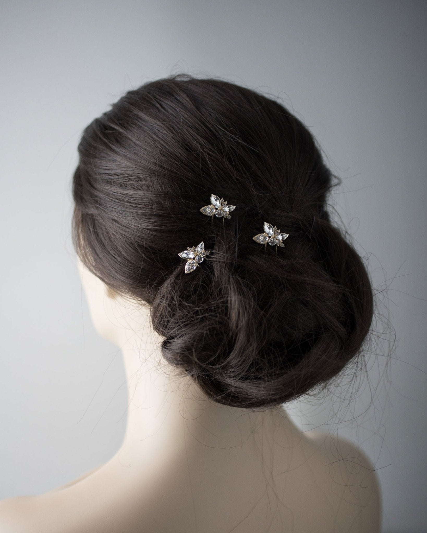 Wedding Hair Pin with Elegant Marquise Jewels - Hair Pins - Cassandra Lynne