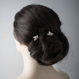 Wedding Hair Pin with Elegant Marquise Jewels - Hair Pins - Cassandra Lynne
