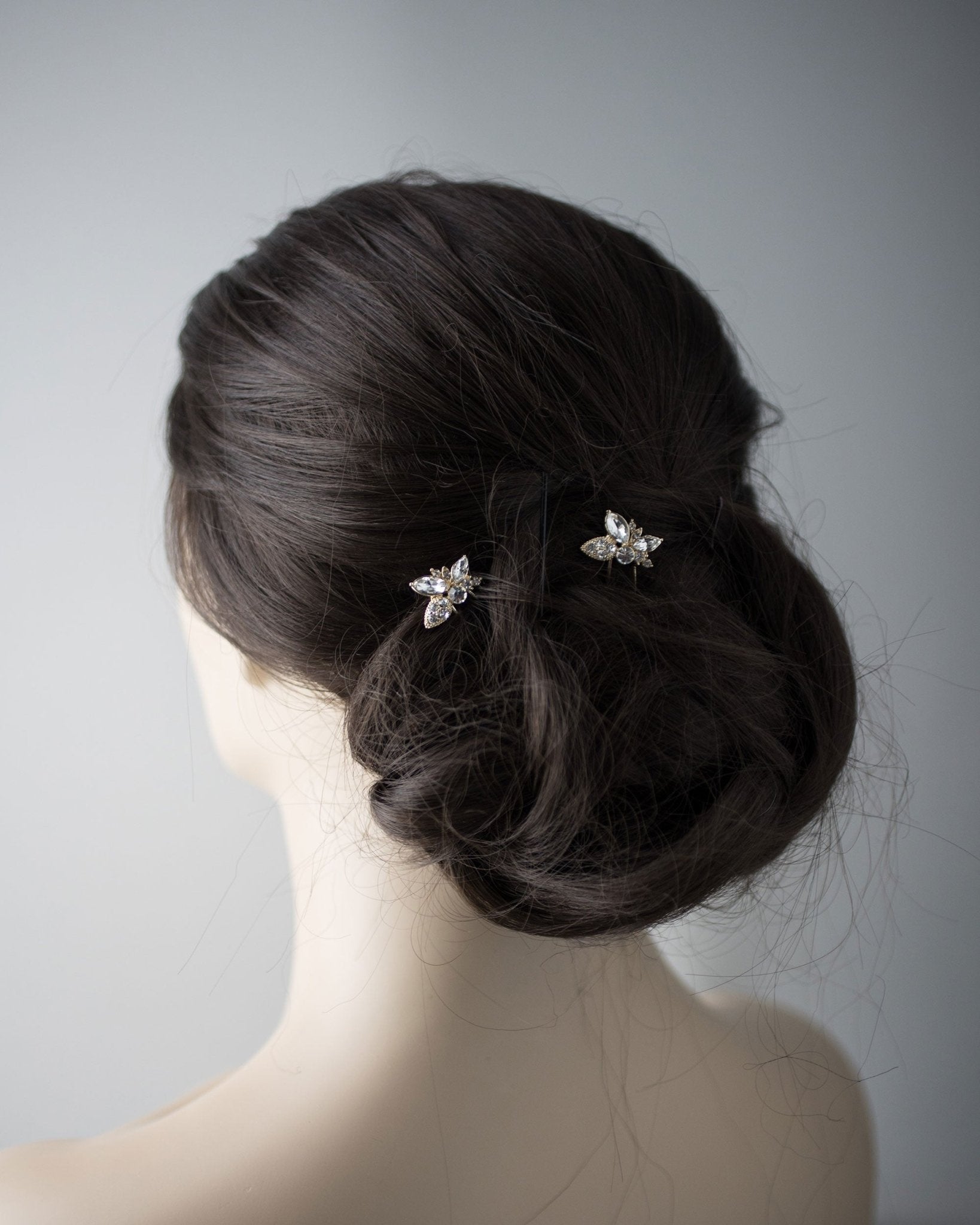 Wedding Hair Pin with Elegant Marquise Jewels - Hair Pins - Cassandra Lynne