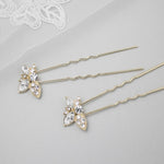 Wedding Hair Pin with Elegant Marquise Jewels - Hair Pins - Cassandra Lynne