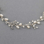 Wedding Hair Vine Headband of Freshwater Pearls and Rhinestones - Hair Vine - Cassandra Lynne