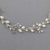 Wedding Hair Vine Headband of Freshwater Pearls and Rhinestones - Hair Vine - Cassandra Lynne