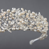 Wedding Headband Headpiece with Freshwater Pearls - Tiara - Cassandra Lynne