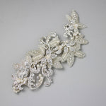Wedding Headpiece of Pearls, Scrolls and Beaded Leaves - Hair Clips - Cassandra Lynne