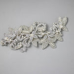 Wedding Headpiece of Pearls, Scrolls and Beaded Leaves - Hair Clips - Cassandra Lynne