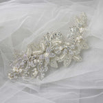 Wedding Headpiece of Pearls, Scrolls and Beaded Leaves - Hair Clips - Cassandra Lynne