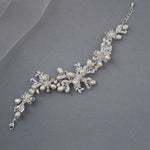 Wedding Pearl Bridal Bracelet with Crystals - Bracelet - Cassandra Lynne