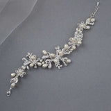 Wedding Pearl Bridal Bracelet with Crystals - Bracelet - Cassandra Lynne