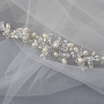 Wedding Pearl Bridal Bracelet with Crystals - Bracelet - Cassandra Lynne