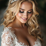 Wedding Tiara of Scrolls and Marquise Jewels - Tiara - Cassandra Lynne