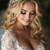 Wedding Tiara of Scrolls and Marquise Jewels - Tiara - Cassandra Lynne