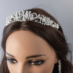 Wedding Tiara of Scrolls and Marquise Jewels - Tiara - Cassandra Lynne