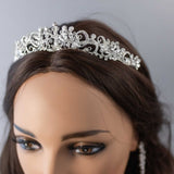 Wedding Tiara of Scrolls and Marquise Jewels - Tiara - Cassandra Lynne