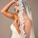 Luxe Tulle Lace Mantilla Cathedral Bridal Veil