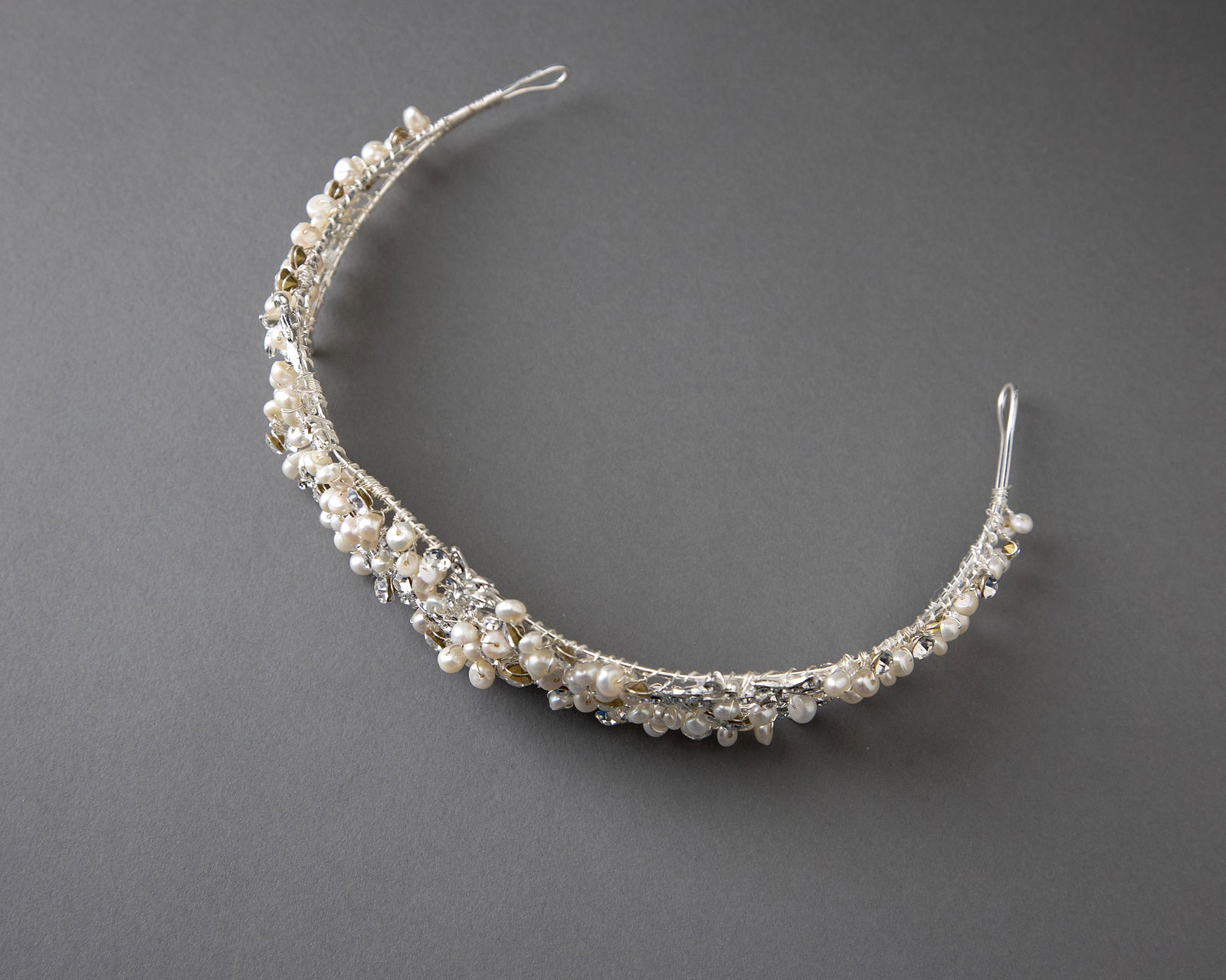 Wedding Headband Headpiece with Freshwater Pearls - Cassandra Lynne