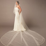 Royal Two Layer Mantilla Veil with Satin Trim