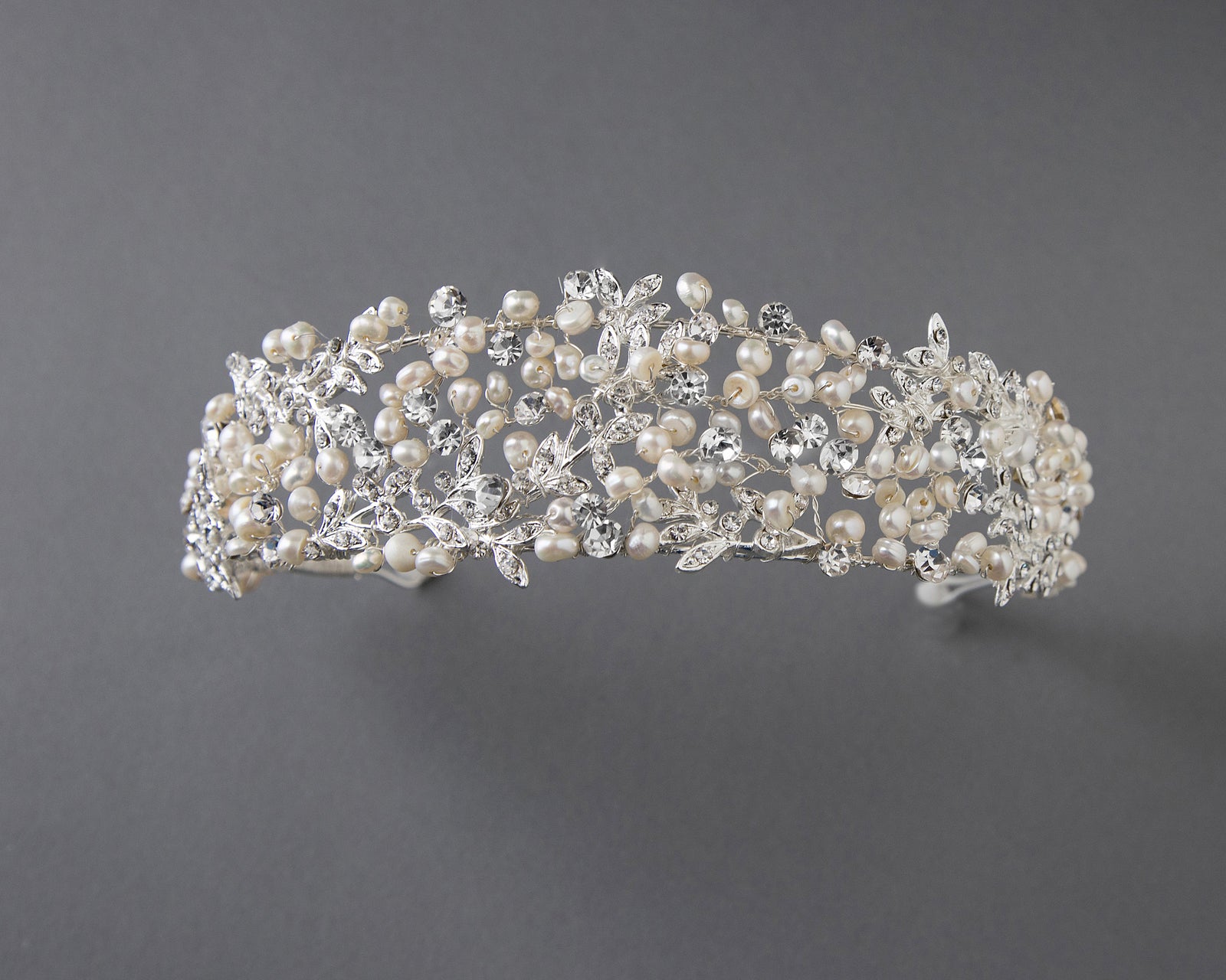 Wedding Headband Headpiece with Freshwater Pearls - Cassandra Lynne