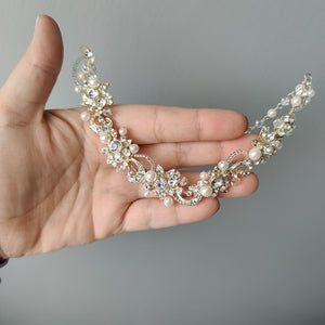 Pearl wedding necklace set