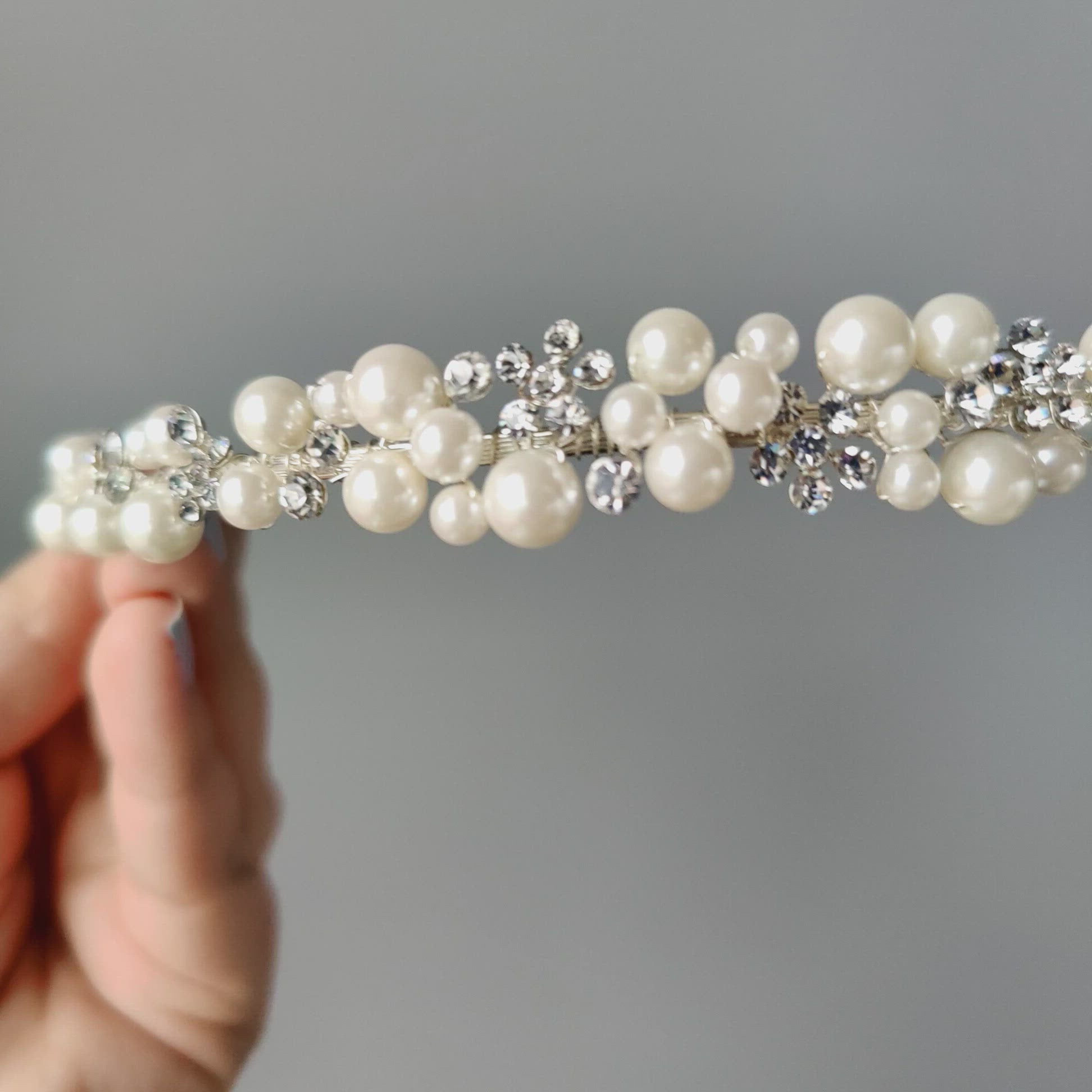 Ivory Pearl Bridal Headband