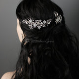 Antique Silver Opal Crystal Stars Hair Clip Set - Hair Clips - Cassandra Lynne