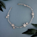 Antique Silver Stars and Crystals Headpiece - Headband - Cassandra Lynne