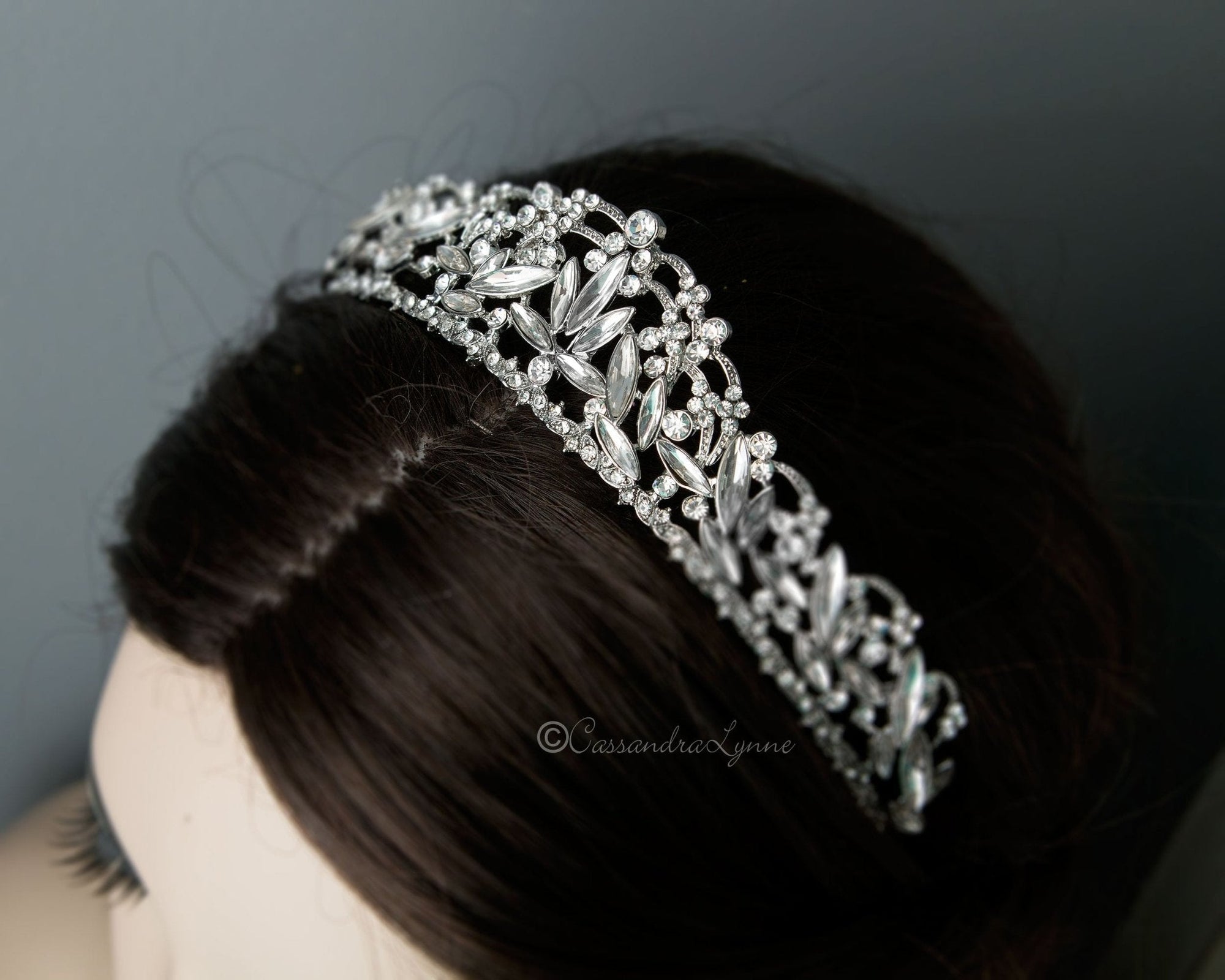 Antique Silver Wedding Tiara - Tiara - Cassandra Lynne